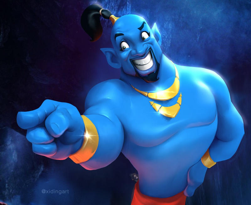 Will Smith Genie - Aladdin Movie 2019 by xidingart on DeviantArt