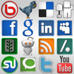 Social Icons Front View