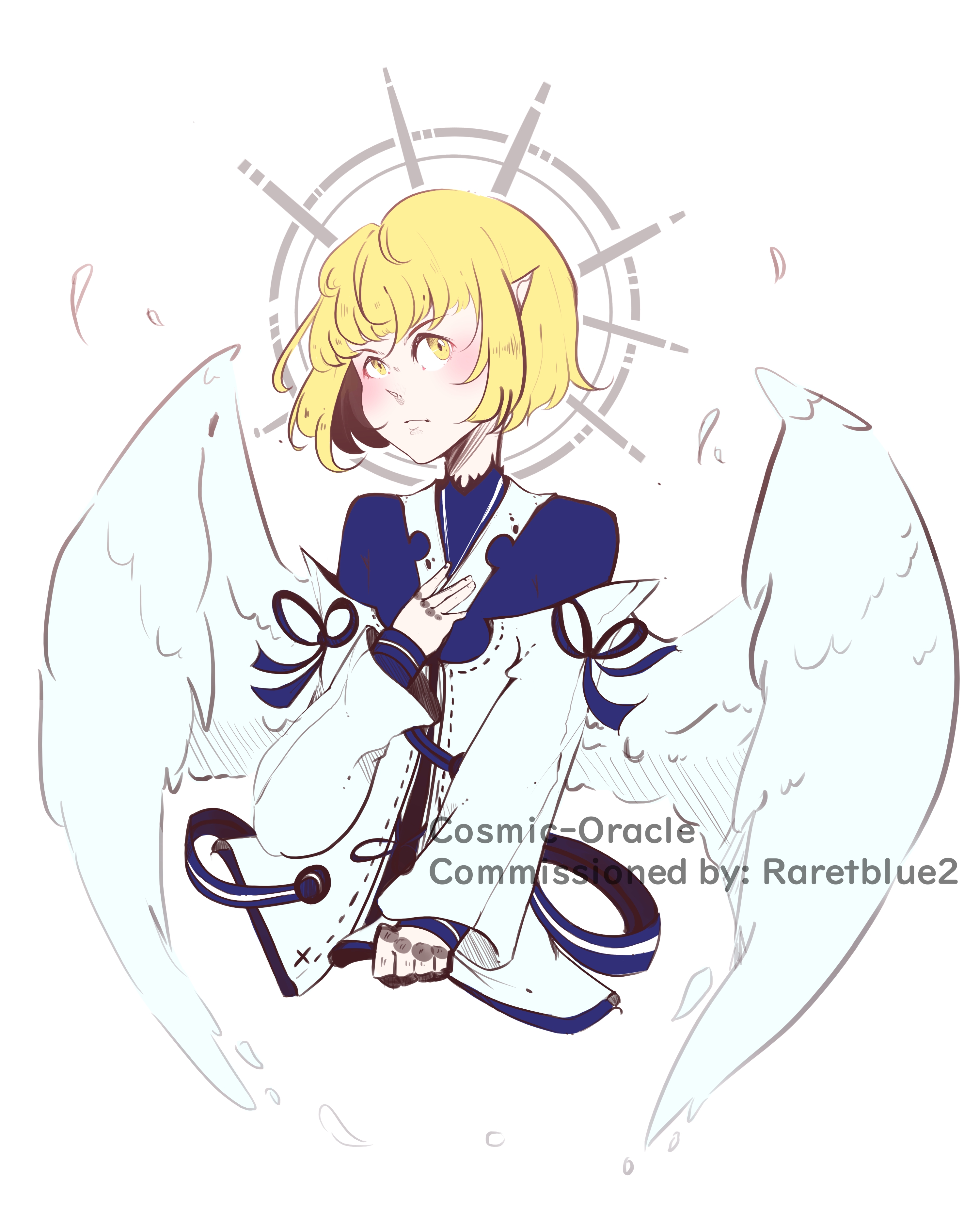 (Commission) Angelic by Cosmic-Oracle on DeviantArt