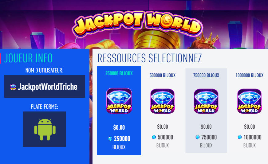 jackpot world rewards