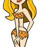 Sarah Shay in cavegirl outfit (Loud drama saga)