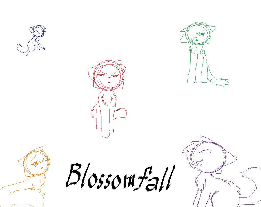 Blossomfall's ties WIP