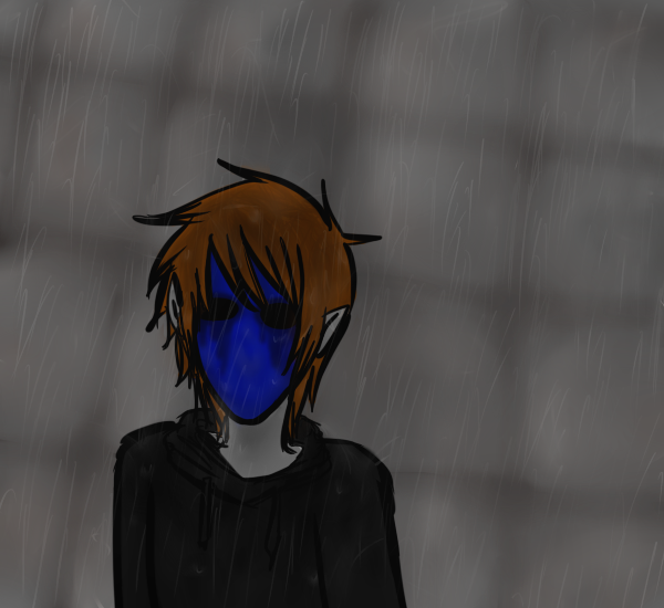 EJ in the Rain (aka the 4th time i drew him)