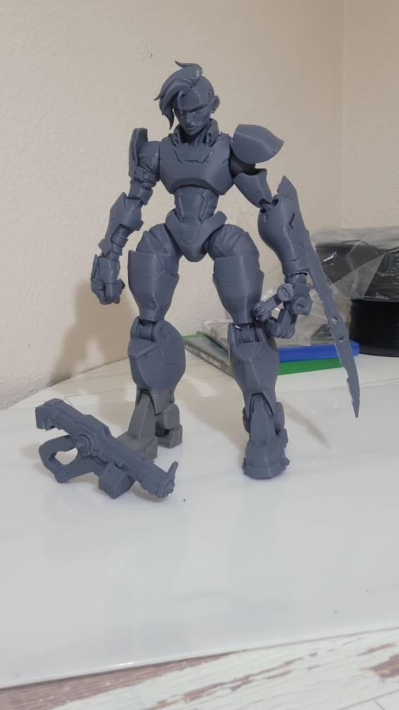 Red Rising Razor 3d Print 3d printed ray razor figure by pyropete03 on DeviantArt