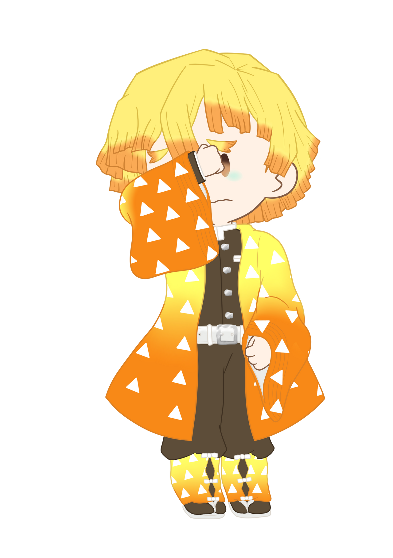 Zenitsu Chibi by Flamestrikereaglesus on DeviantArt