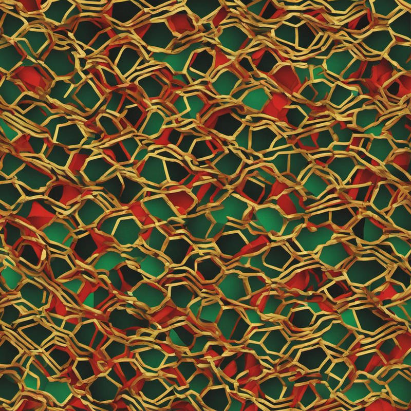 complex hexagonal pattern gold red black and green by Ciaervo on DeviantArt