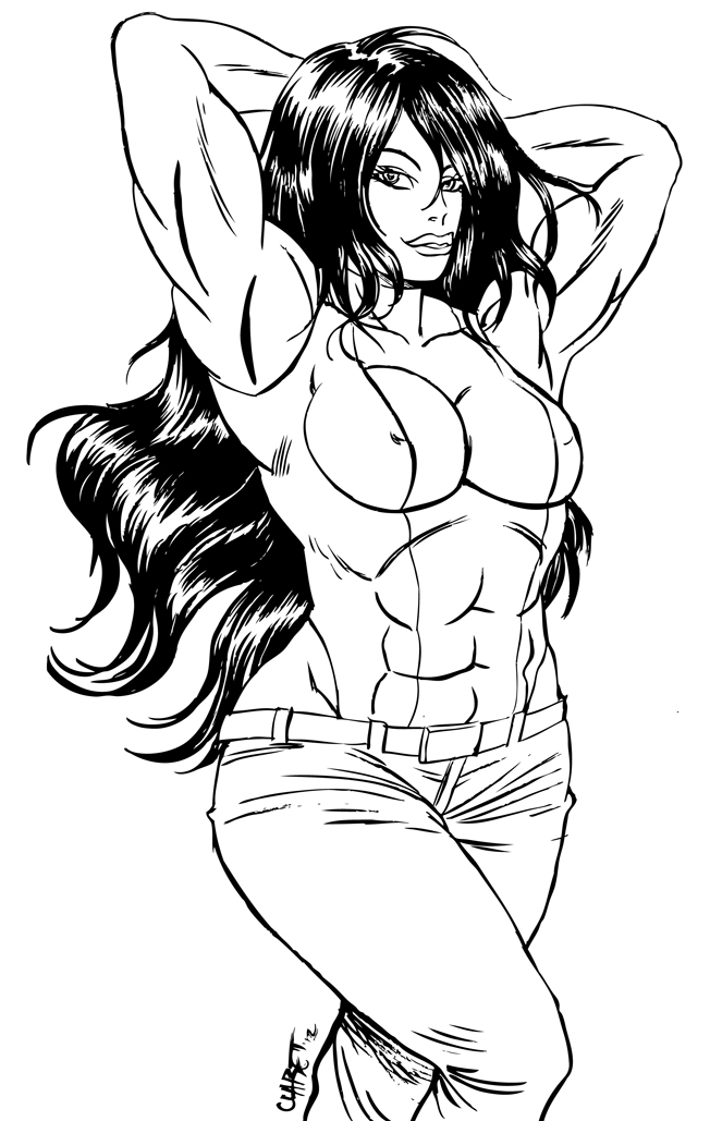 She-Hulk BW