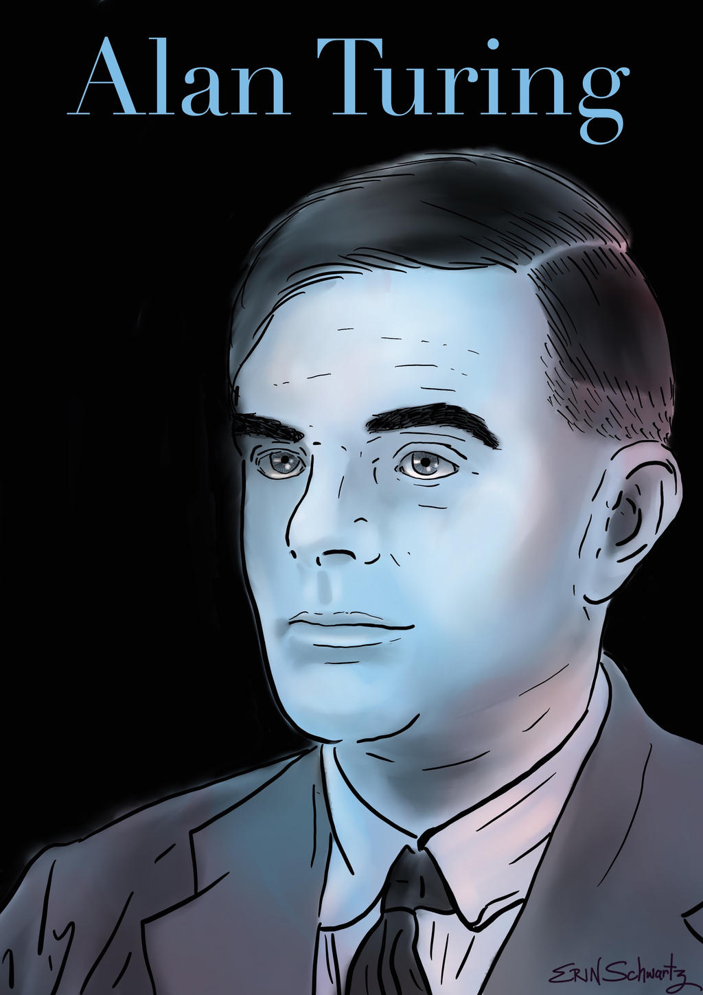 Alan Turing by ArtsUndone on DeviantArt