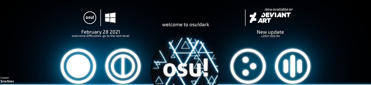 Project / skin, osu!dark, SD / HD+