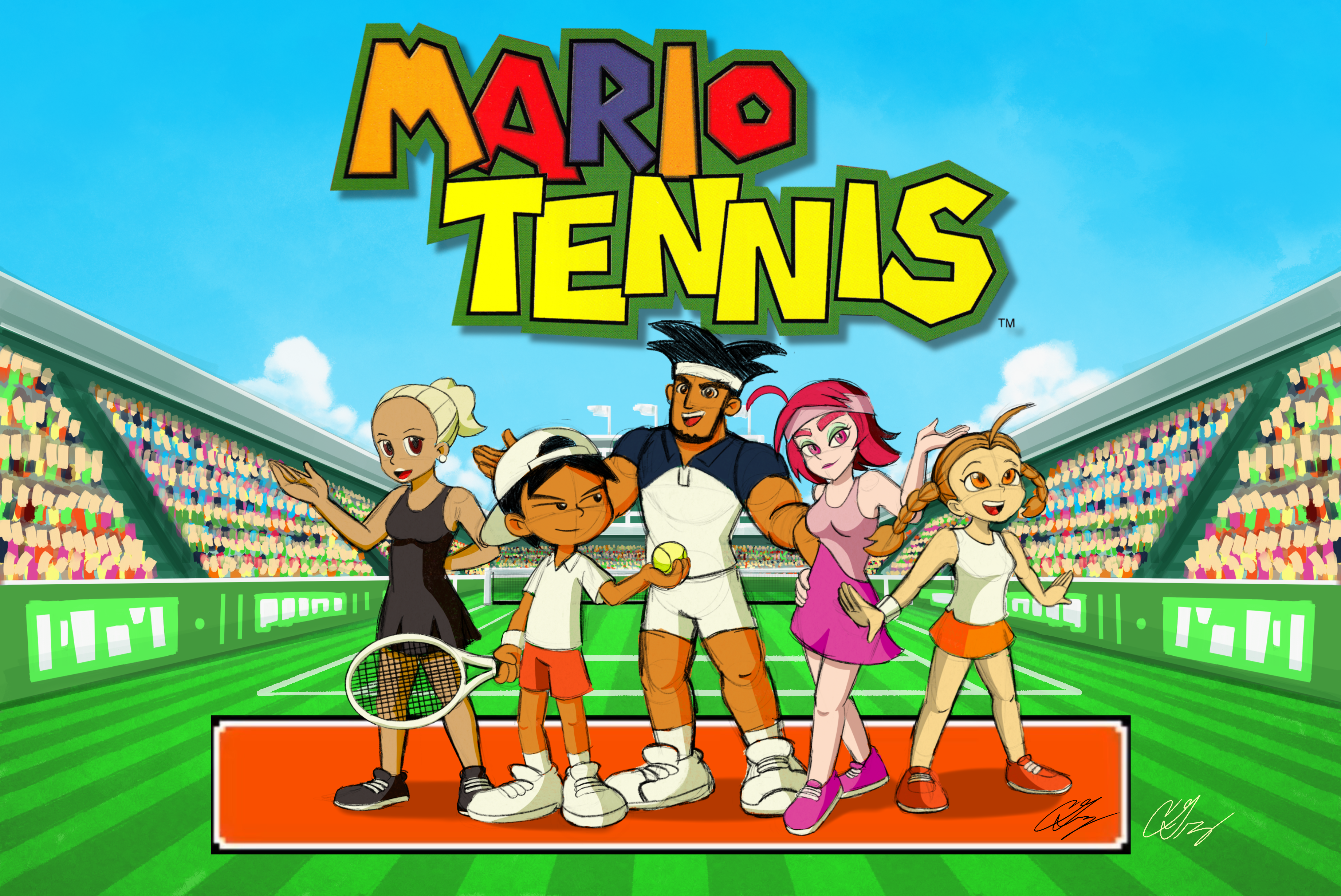 Mario tennis game deals boy