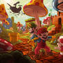 Arrival in the Mushroom Kingdom