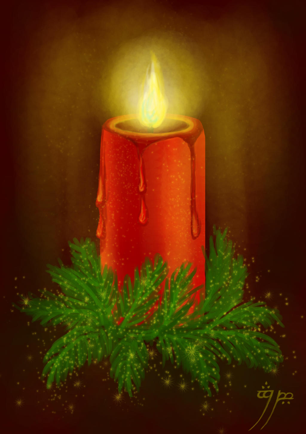 Just a holiday candle :)