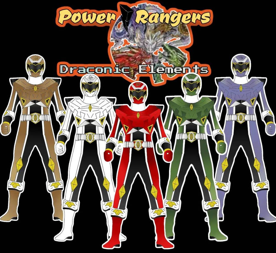 Power Rangers Dragonic Elements by Davesworld54 on DeviantArt
