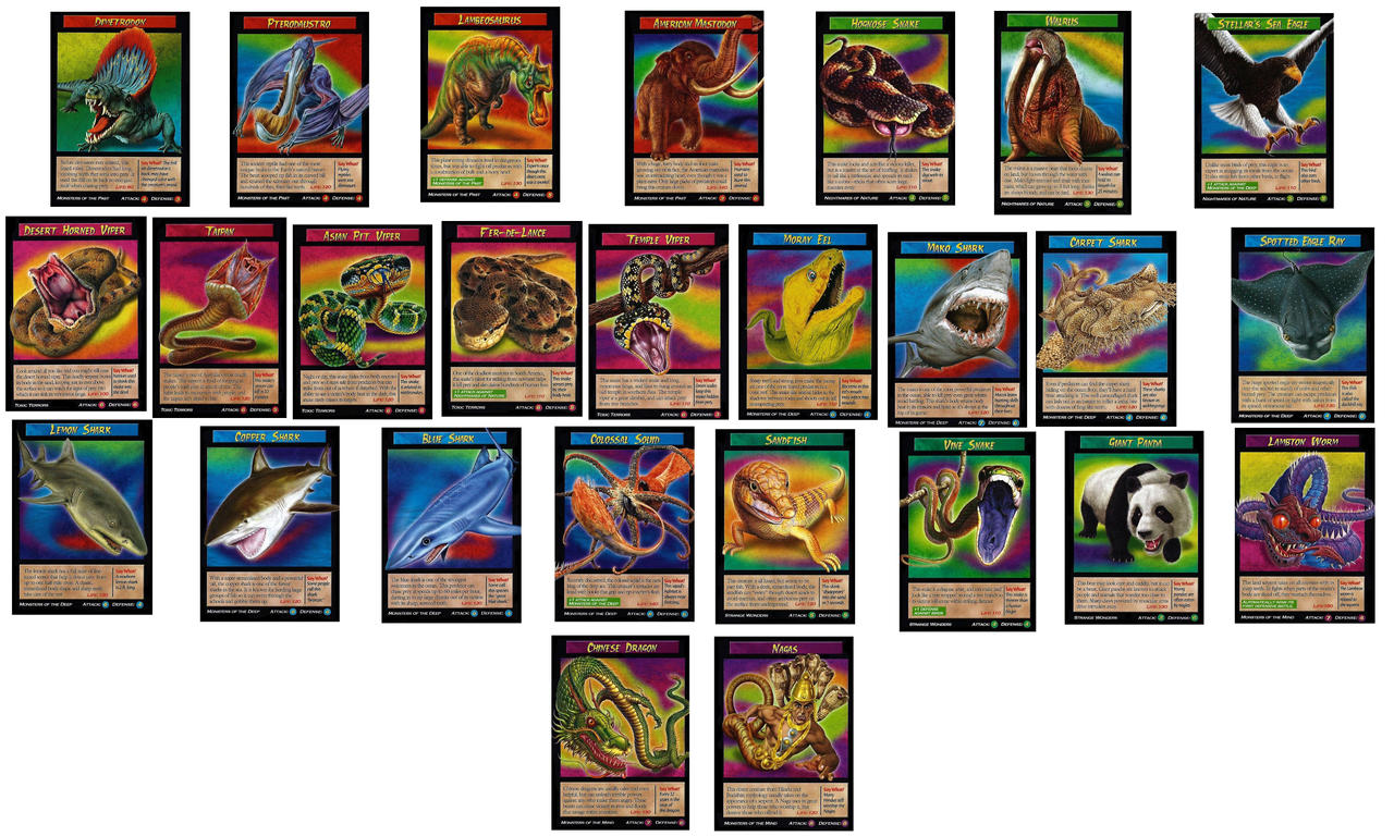 Microcreatures Cards Remaining Weird n' Wild Creatures Trading Cards by Bvega41 on DeviantArt