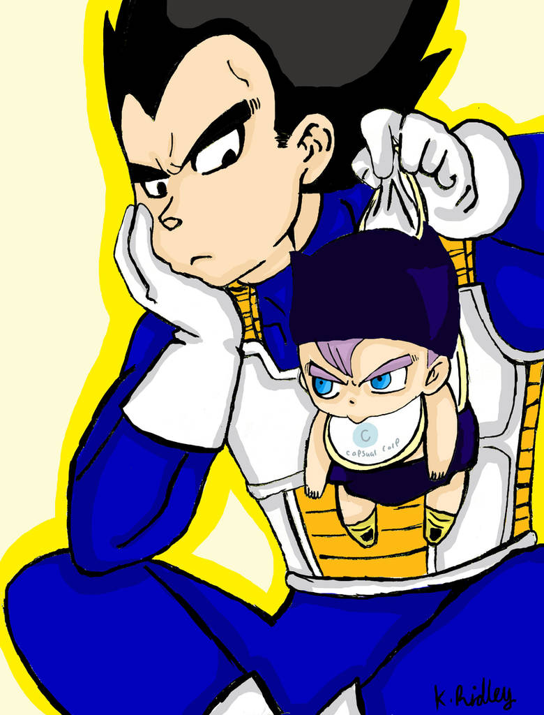 vegeta and baby trunks by crazykid000 on DeviantArt
