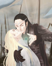 In the war-Elrond-Thranduil