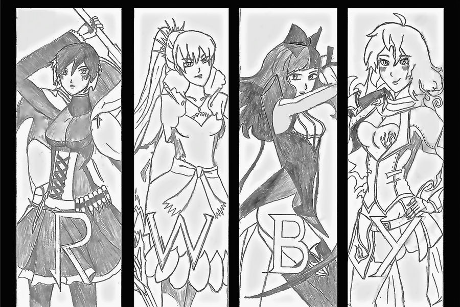 Drawling Rwby RWBY Drawing by FinalJudgment44 on DeviantArt