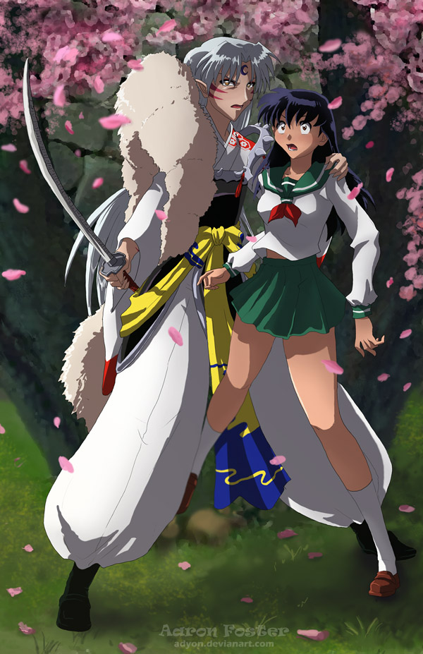 Sesshomaru Protects Kagome