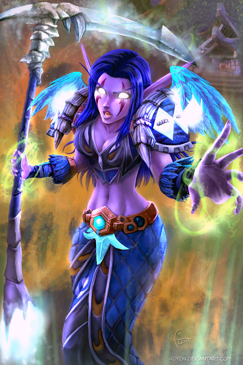 Burning - World of Warcraft Night Elf Druid
