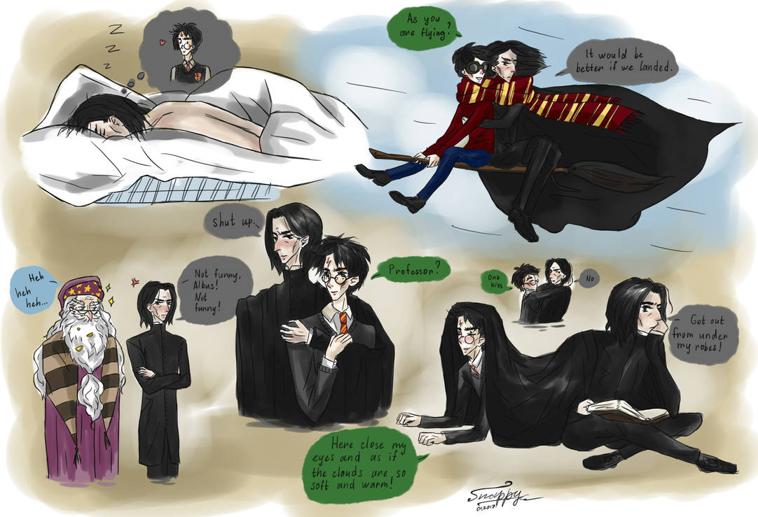 Snarry Library Snarry (sketch) by Sandver on DeviantArt