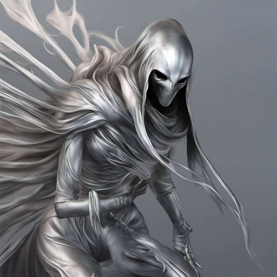 DreamUp Creation - A silver spectre by MndlessEntertainment on DeviantArt