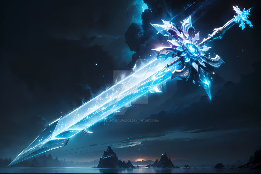 Defroth Sword Freezing Frost Sword V by SpectralForge on DeviantArt