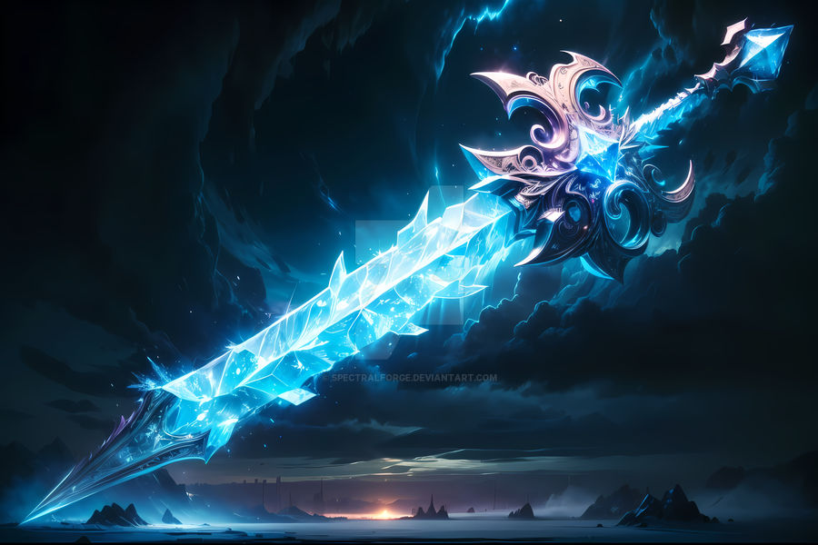 Defroth Sword Freezing Frost Sword III by SpectralForge on DeviantArt