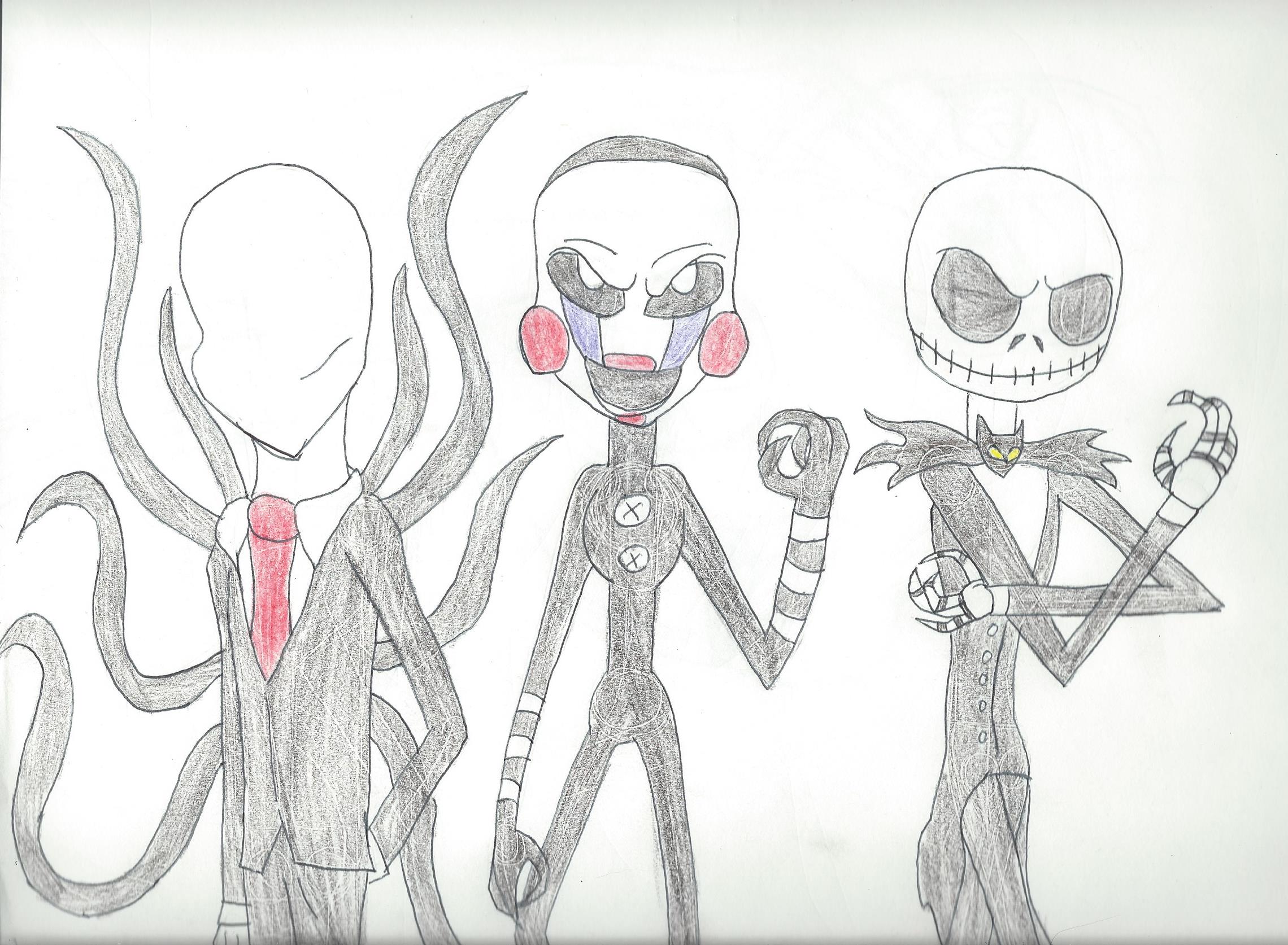 Crossover #1- Slenderman, Marionette, and Jack