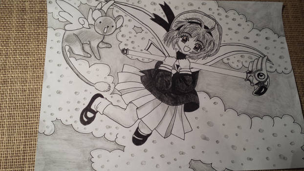 Card Capter Sakura :) ( with clouds and back )