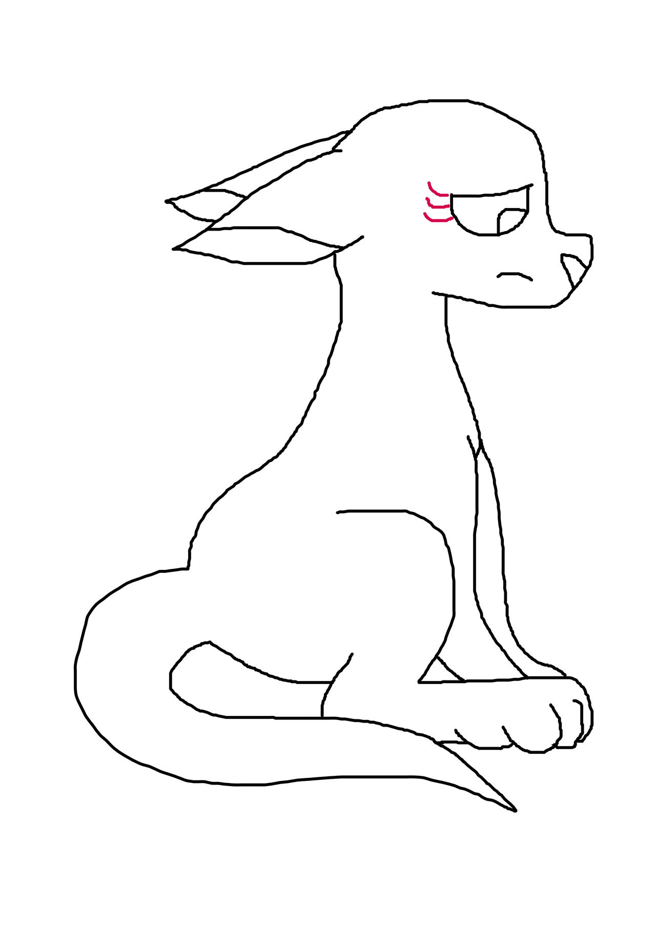 Sad Cat Base (F2U) by MosoTokyo88 on DeviantArt