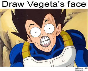 Draw Vegeta's Face