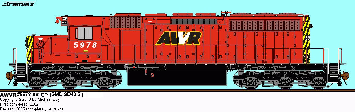 Awvr 2002 55-awvr-ex-cp-5978-gmd-sd40-2 by dalekfan674 on DeviantArt