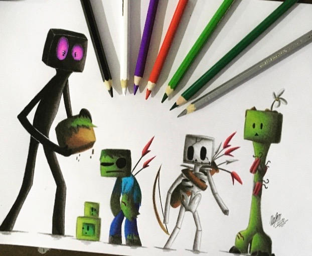 Some Minecraft monsters by LollipopNSGT on DeviantArt