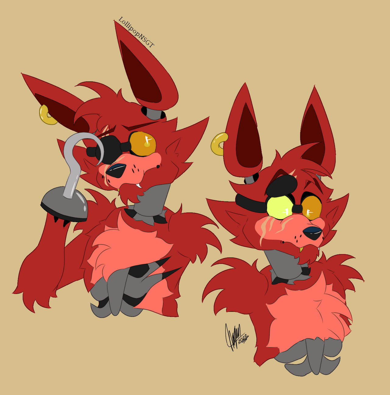 Withered Foxy by PazzArts on DeviantArt