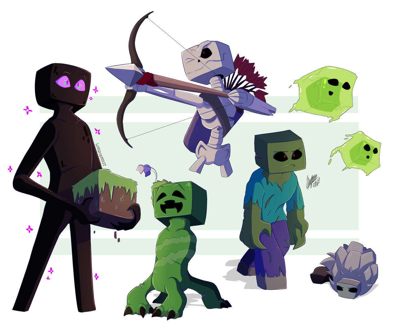 Classic Minecraft Mobs by LollipopNSGT on DeviantArt