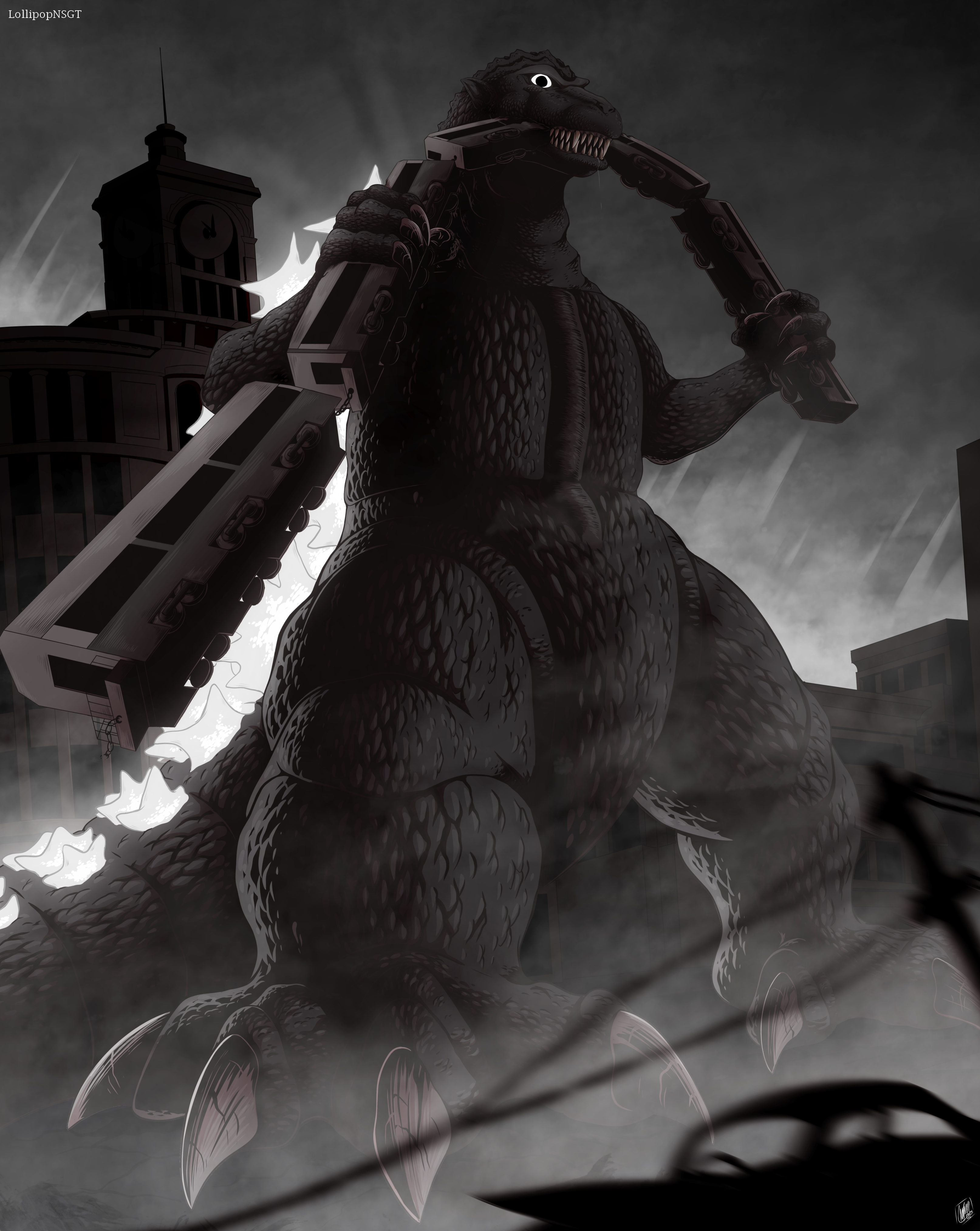 Birdzilla Rampage Godzilla's Rampage by LollipopNSGT on DeviantArt