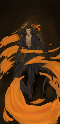 Gluttonous Fire -colored WIP-