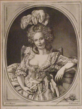 Engraving - Portrait of a lady