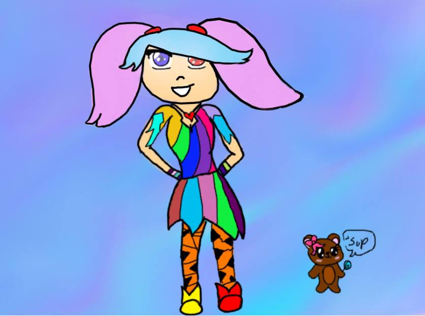 Kawaii Rave Girl ~ by pufferfishies on DeviantArt