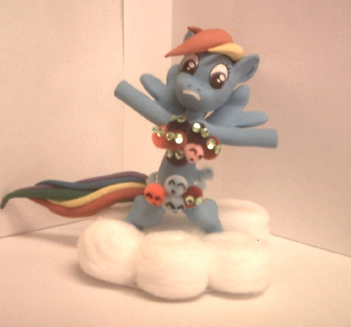 Rainbow Dash with Parasprites