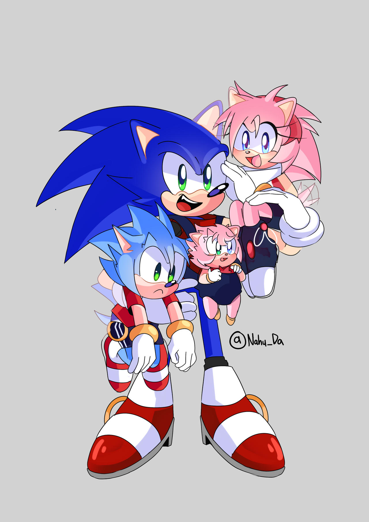 Sonic and child by NahuDaArt on DeviantArt