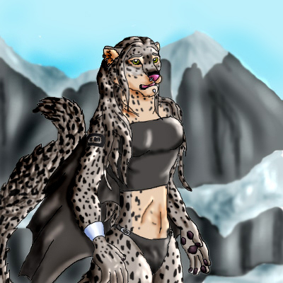 An Anthro Leopard-Bat