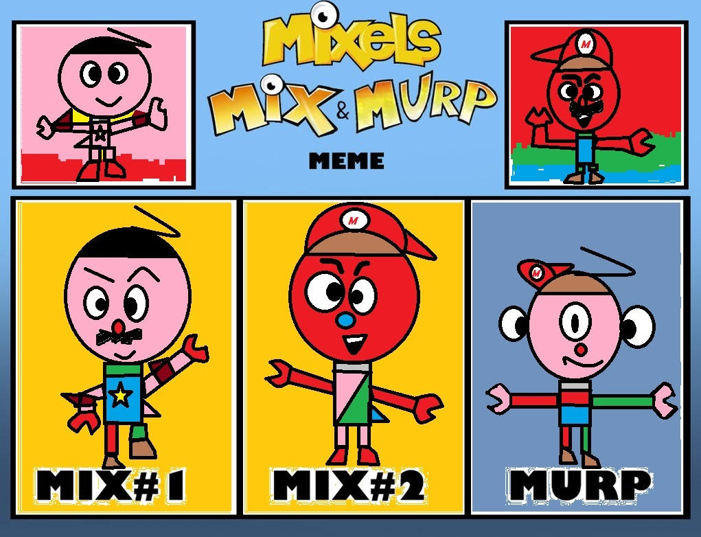 Mixels Meet Mario Mixels Andrew and Mario mix and murp by Darkkirby8976 on DeviantArt