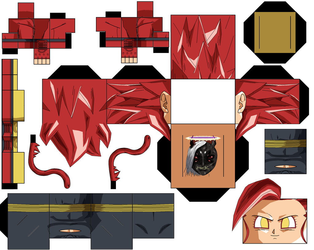 Note Ssj1 Note ssj4 Unused Design 2 by hollowkingking on DeviantArt