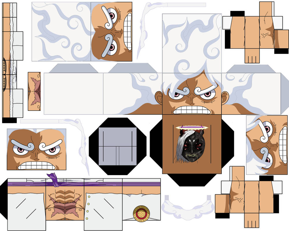 Luffy Gear Fifth Muscle Inflation Website Colors by hollowkingking on ...