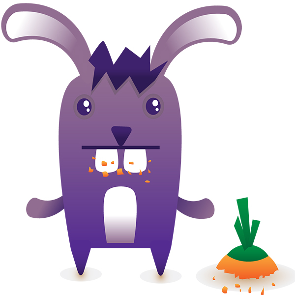 Hungry Rabbit by UltraVioletxo on DeviantArt