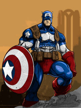 Captain America Colored