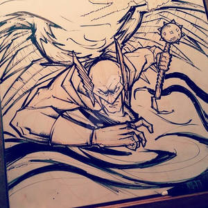 DC 52 Weekly Sketch - Hawkman