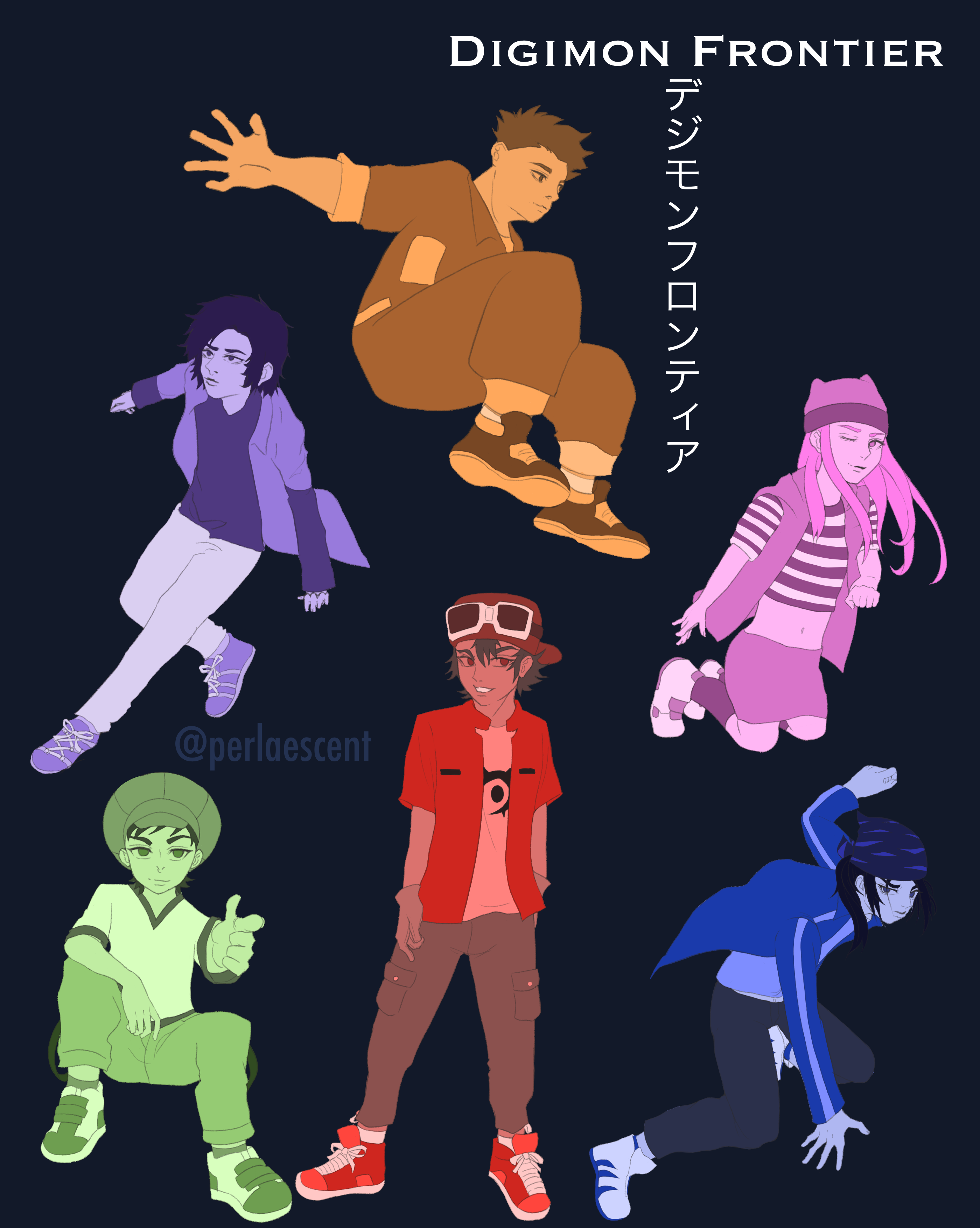 Power Rangers Digimon Frontier Deviantart Digimon Frontier group by Whitewolfgirl on DeviantArt