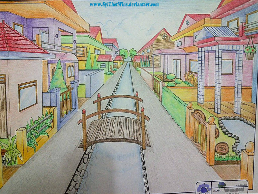 perspektif 1 titik hilang by